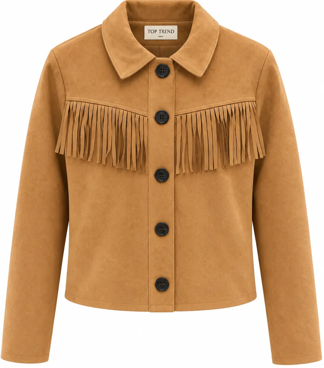سترة رعاة البقر بلون بني فاتح